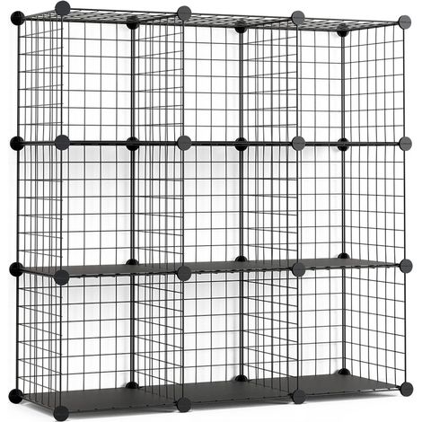 Modulare Metallregal Titan C9 Schwarz