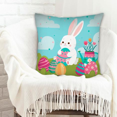 Housse de coussin carrée standard 45x45cm fermeture à glissière pour couple (1/5)