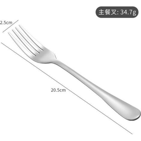 Fourchette De Table - Acier Inoxydable - Pour Service À Table Ou Événements - 12 Pièces (1/2)