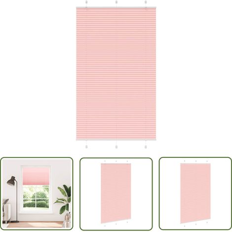 vidaXL Plissee Rosa 120x200 cm Stoffbreite 119,4 cm Polyester (1/5)