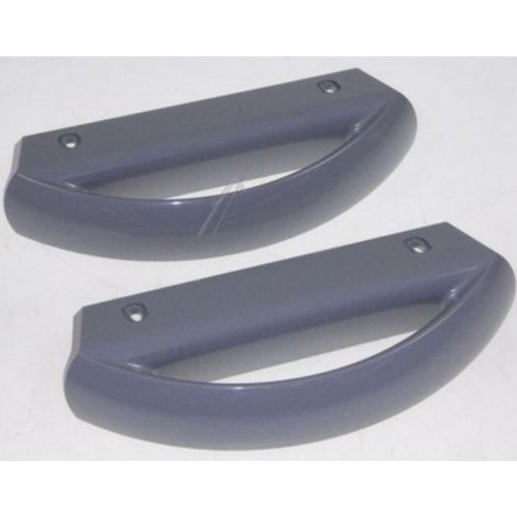 KIT 2PZ MANICI MANIGLIE PORTA FRIGORIFERO AEG ELECTROLUX REX ZOPPAS 20,5cm GRIGI