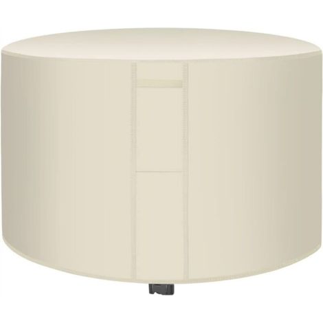 Waterproof protective cover for round garden furniture, 420D Oxford fabric, windproof, UV protection, beige 185 x 95 cm (1/5)