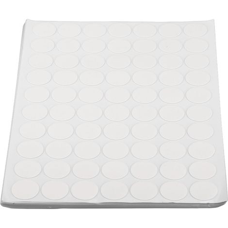 700 pastilles adhésives de 20 mm, forte adhérence, transparentes double face, idéales pour le papier, le verre et le cuir. (1/5)