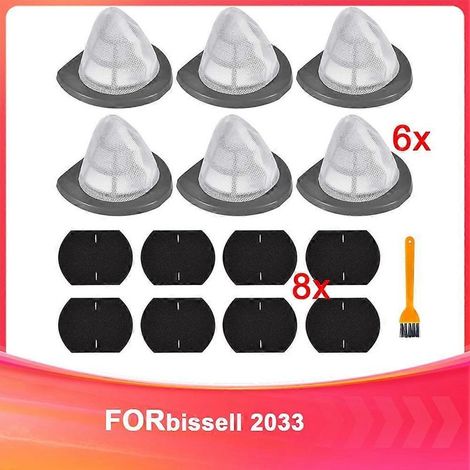 Filtres de rechange pour aspirateur balai léger sans sac Bissell Featherweight 2033, 20331, référence 1611508-6 (1/5)