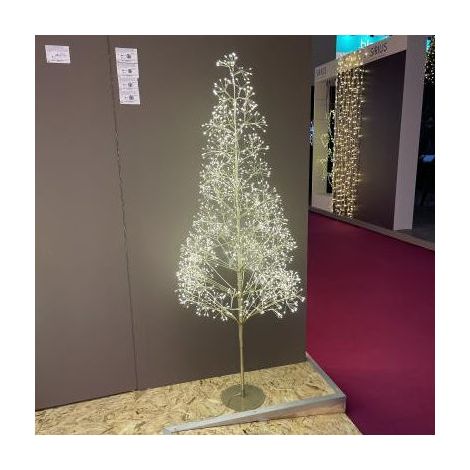 Lotti, Albero di Natale Luminoso, 140 cm, 140 LED RGB, 48 Effetti, Con Telecomando