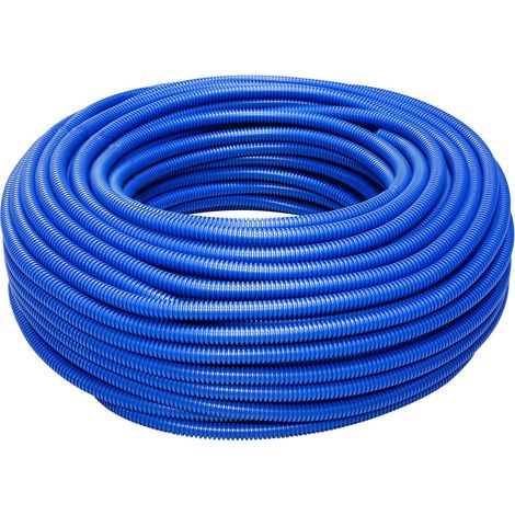 Tubo corrugato blu colorato da 25 Matassa da 50 mt