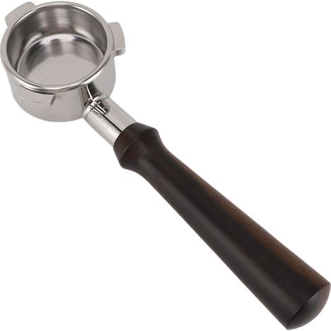 54-mm-Siebträger ohne Boden, Edelstahl 304, 3 abnehmbare Klammern, abnehmbarer Siebträger mit Holzgriff für Breville 8 Kaffeemaschinen (1/5)