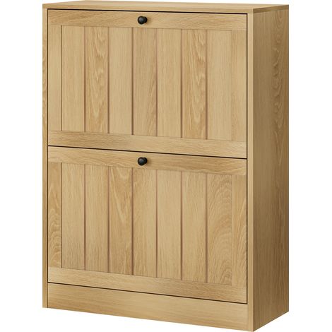 Scarpiera, compatta, 60 x 24 x 80 cm, quercia (1/5)