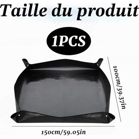 Tapis Enclos Lapin, Tapis Cage Lapin, Tapis Imperméable Lapin, Tapis De Fond Cage Animaux, Sol Enclos Lapin, cochons d'Inde, hamsters, lapins, furets, 150 × 100 cm. (1/4)
