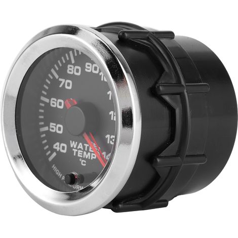 Universelles 52-mm-12-V-Wassertemperaturmessgerät mit 40–140 °C Sensor, 7-farbiger LED-Anzeige, Autothermometer (1/5)