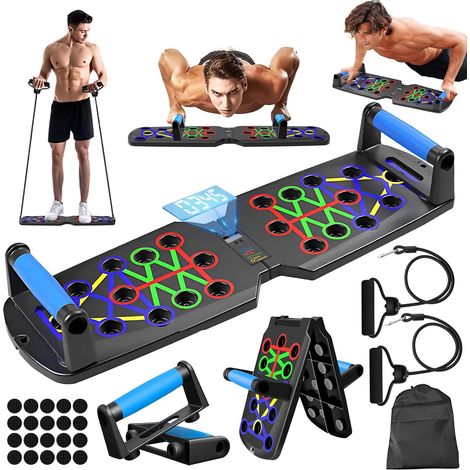 26-in-1 Multifunktions-Liegestützbrett, Heimfitnessstation für Brustmuskeltraining, professionelles Bodentrainingsgerät (1/5)