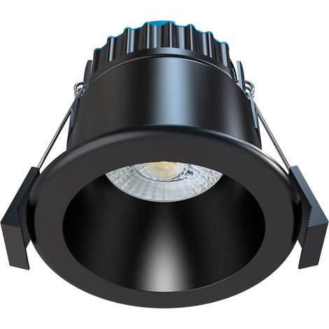Forum Spa Jenn Black or White 8 Watt Fire Rated IP65 COB LED Recessed Downlight - SPA-41112-BLK/WHT (1/2)