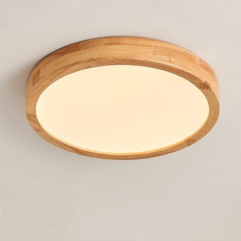 Lámpara de Techo Moderno Iluminaciónde Techo Montaje Semi Empotrado Luz Colgante Redonda Luz Blanca Cálida (1/5)