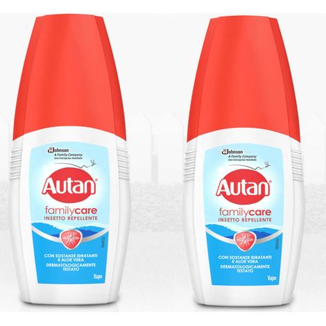Autan family care vapo stick repellenti per insetti 2 confezioni da da 100 milliliter ciascuna