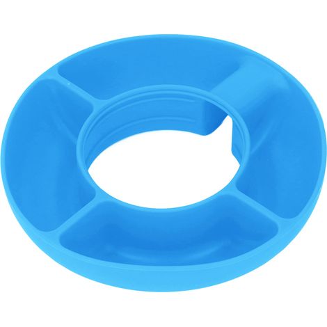 Coupelle en silicone bleue pour gobelets 30oz/40oz, plat compartimenté à fruits, récipient de service pour snacks, bol portionné pour tumbler. (1/5)
