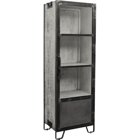 Vitrine 60x40 Manguier laqué Gris HEAVY INDUSTRY 140 (1/3)