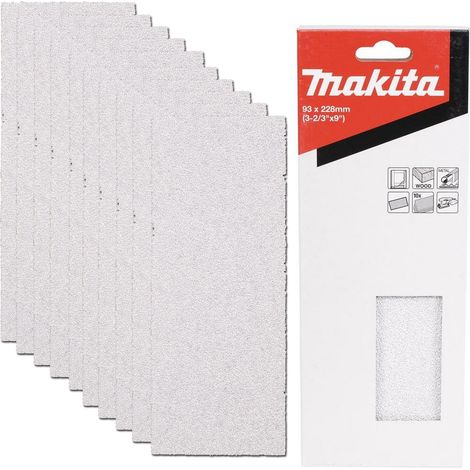 10 X Makita 40 Grit Coarse 93 x 230mm 1/3 Sheet Sander Sanding Sheet Metal Wood