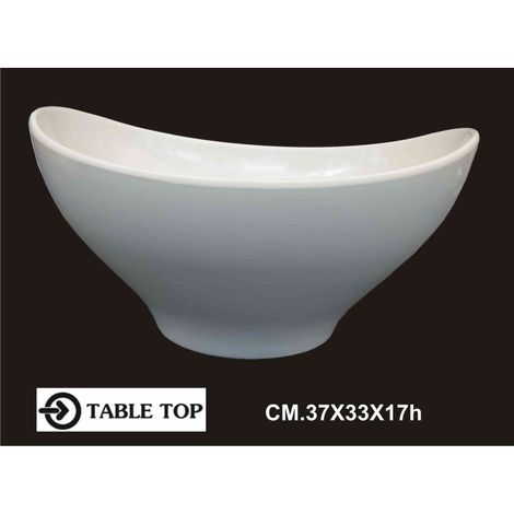 Insalatiera ovale professionale bianca Table top cm 37x33 h17