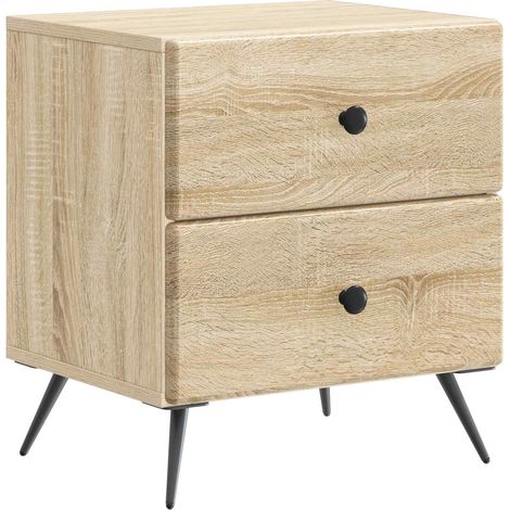Nachttisch Sonoma-Eiche 43 x 34,5 x 47,5 cm Holzwerkstoff vidaXL