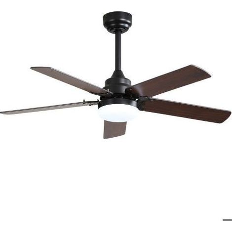 Ventilador de techo de 42 pulgadas con luz LED de 18 W, control remoto y motor de CC silencioso. (1/5)