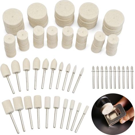 Set di 80 accessori per la lucidatura, tampone per lucidatura, disco per lucidatura (1/5)