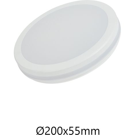 Plafonnier LED Alcapower Rond IP54 15W 1500lm Blanc CCT Sélectionnable Résistant Chocs IK08 Intérieur Extérieur 200mm Éclairage Plafond Durable