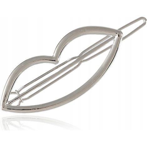 HAARKLAPPE Metall Silber Stahl Schön Z01