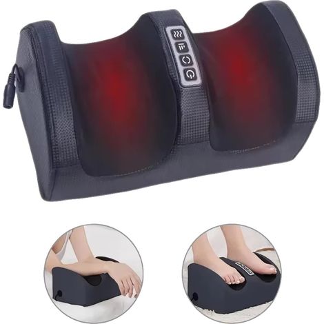 Appareil de massage des pieds, puissance de 24W, tension de 12V, massage pétrissant à 360°, matériau ABS et métal, dimensions 32 x 19 x 15 cm (1/5)
