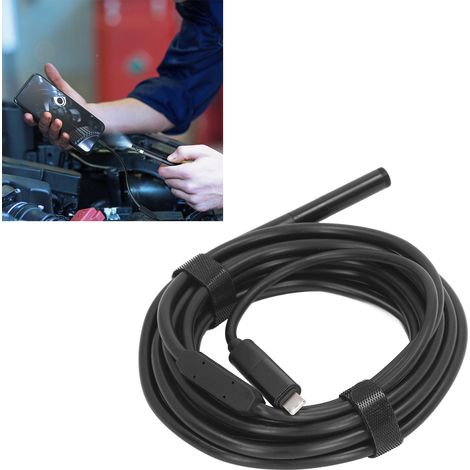 Endoscope industriel haute définition à lentille unique de 200 W, compatible avec les téléphones portables 3 en 1 de type C, portée de 3 mètres. (1/5)