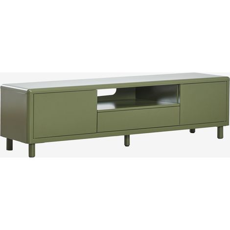 SKLUM Michigan TV-Ständer aus Stahl Tiefes Grün Olive &x2194&xFE0E 180 cm                                 