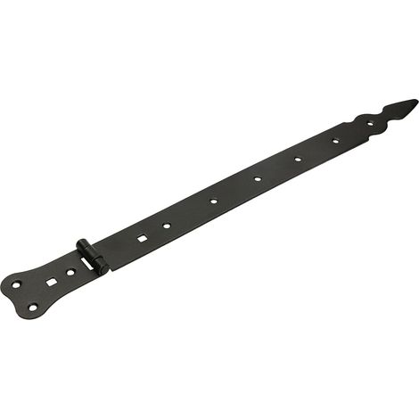 KOTARBAU Charnière de porte 400 mm - Noir - En acier inoxydable - Robuste