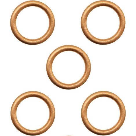 5x joint cuivre pour échappement pot moto mobylette cyclomoteur compatible avec MBK 51 Peugeot 103