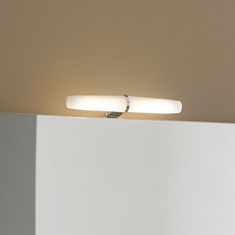 Aplique baño LED “Sevilla” (6W 4000K 392lm) IP44 fabricado en aluminio y ABS color blanco y cromo (1/5)