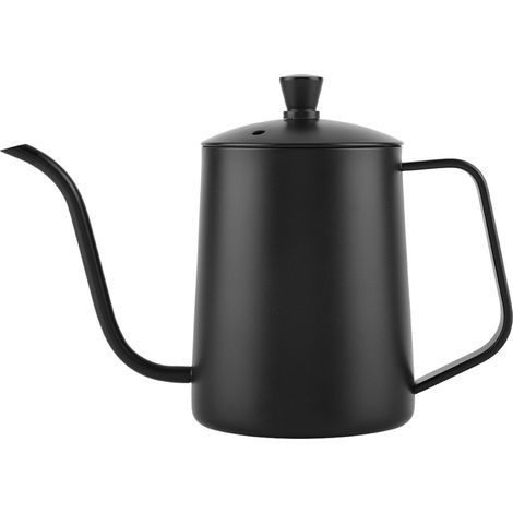 550ml théière à col de cygne en acier inoxydable avec couvercle pour cuisine maison et café (1/5)