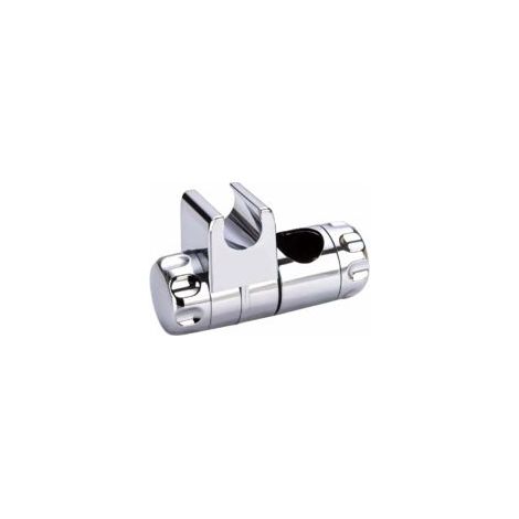 Supporto per doccetta sostituibile, supporto per soffione doccia, morsetto regolabile per soffione doccia per bagno, adatto a barre doccia da 25 mm, soffioni doccia da 19-22 mm, ABS cromato - Crezuo (1/4)