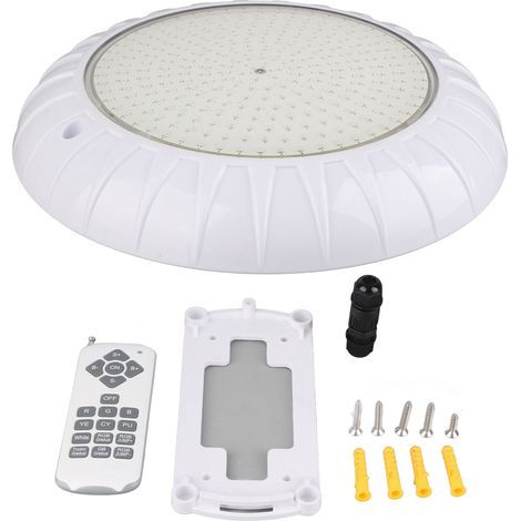 Projecteur LED sous-marin Toivize RGB 18W 12V IP68 mural étanche télécommande 220mm pour piscine bassin (1/5)