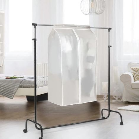 Housse de penderie transparente anti-acariens, housse de vêtements suspendue avec fermeture éclair, anti-acariens, anti-humidité, anti-poussière, (60 50 90 cm) (1/5)