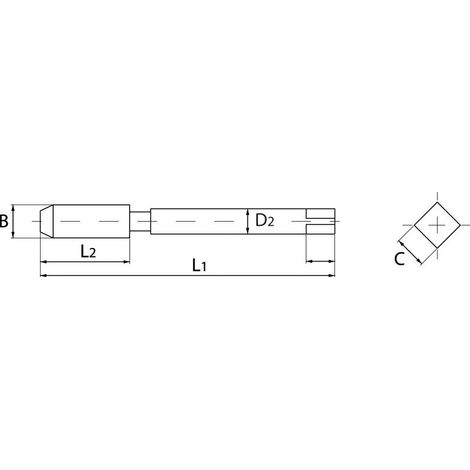 Raccord male metrique sti m 18 x 200 pour f-coil