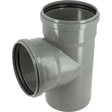 Culotte 87°30 CR4 Ø200 Mâle Femelle Joint standard Gris