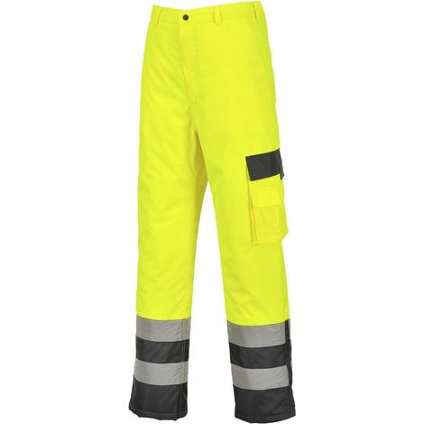 Pantalone Alta visibilità bicolore - Foderato | Small - YeNa - NEUTRO (SENZA PERSONALIZZAZIONE)