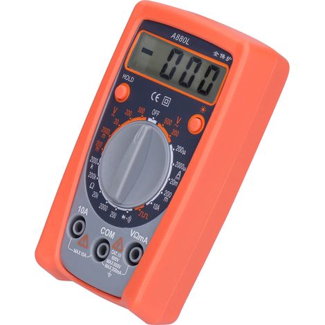 Multimètre multifonctionnel portable à affichage numérique, testeur de tension pour la maison, la voiture et les activités de plein air A880L (1/5)