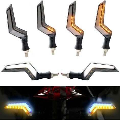 Clignotants + Feux de jour LED défilant Moto UFO V2.0 - séquentielle (1/5)
