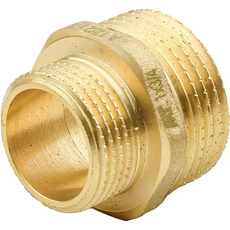 Mamelon réduit laiton M-M 40/49 x 26/34 (1"1/2 x 1")