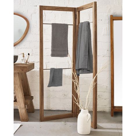 Elevéa - Porte serviette pliable en bois massif de manguier (1/5)