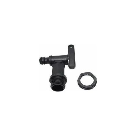 Robinet pour réservoir en plastique de 1000 L, adaptateur pour boîte de stockage d'eau IBC, adaptateur pour robinet de tuyau, pour système de récupération d'eau de pluie, réservoir de carburant (plast