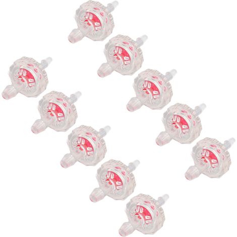 Clapet anti-retour réducteur à membrane, valve unidirectionnelle 3 vers 5, en plastique, pour tuyau, avec raccord pagode, lot de 10 unités, non-retour stop. (1/5)