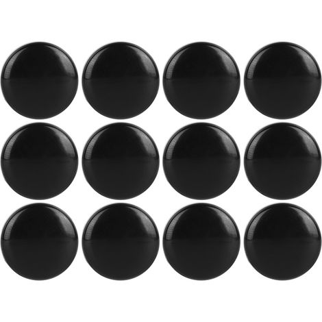 12 caches-vis noirs universels pour vis de portière auto, accessoires décoratifs de protection (1/5)