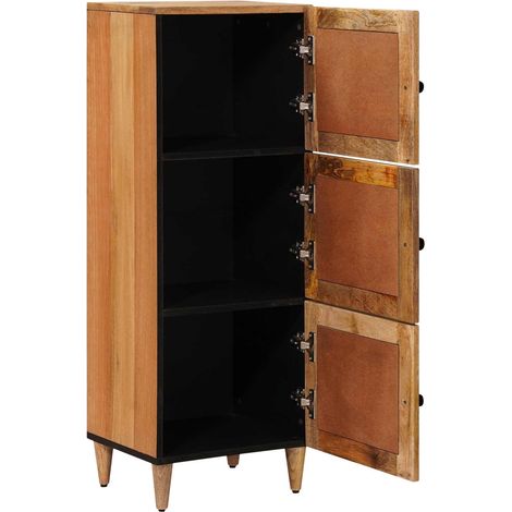 Haut Armoire Naturel 40 x 33 x 110 cm Bois de mangue massif