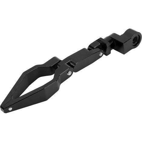 Faltbare Motorrad-Kabelklemme,Motorrad-Ölrohr-Kabelclip, Ölrohr-Kabelclip aus Aluminiumlegierung, Faltbar, Universell für Motorrad, Elektroroller, Dirtbike, ATV (Black) (1/5)