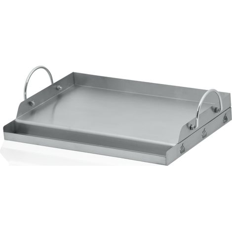 BBQ-Toro Plancha de acero inoxidable 49,5 x 32 cm BBQ Plancha adecuada para Weber Grill